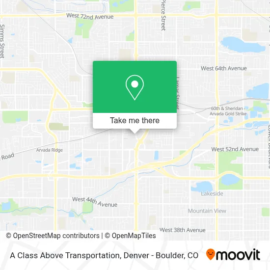 A Class Above Transportation map