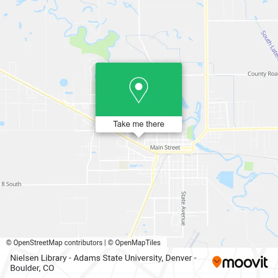 Nielsen Library - Adams State University map