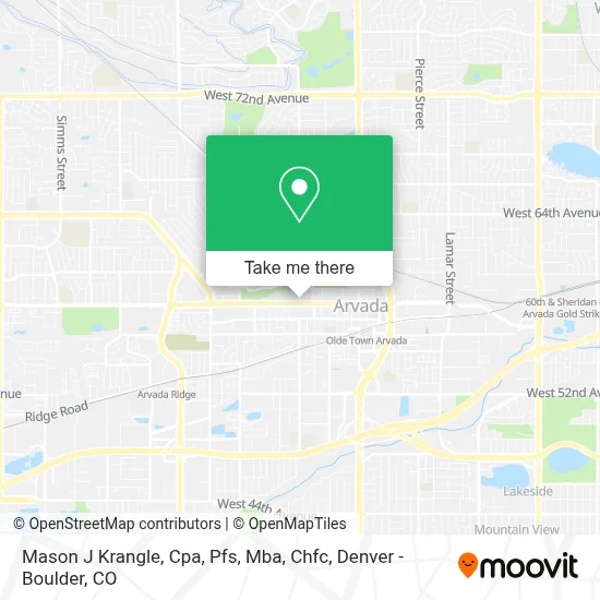 Mason J Krangle, Cpa, Pfs, Mba, Chfc map
