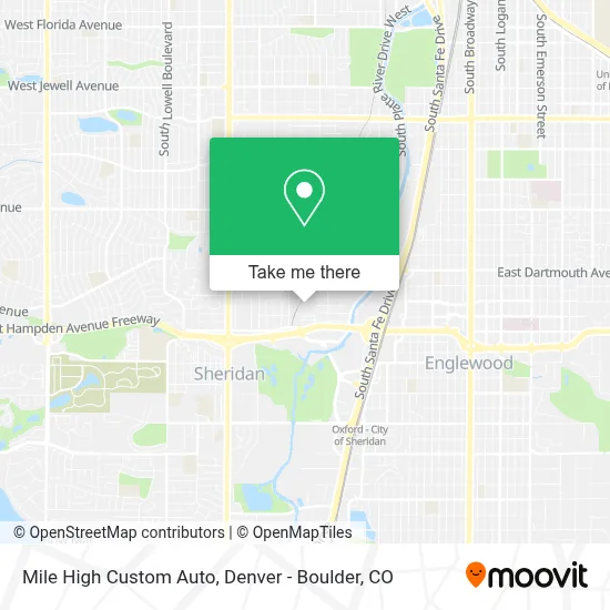 Mile High Custom Auto map