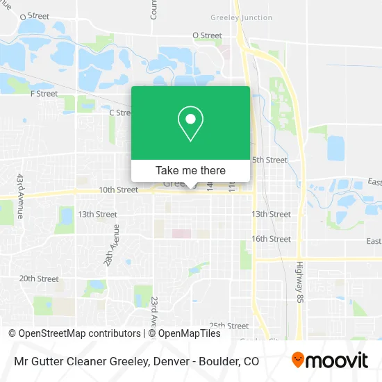 Mr Gutter Cleaner Greeley map