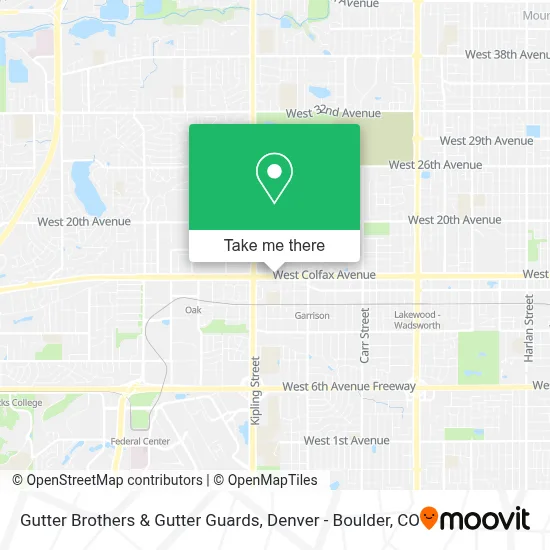Gutter Brothers & Gutter Guards map