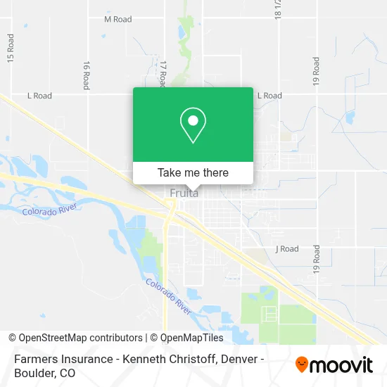 Farmers Insurance - Kenneth Christoff map