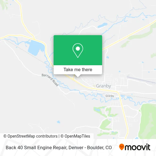 Back 40 Small Engine Repair map