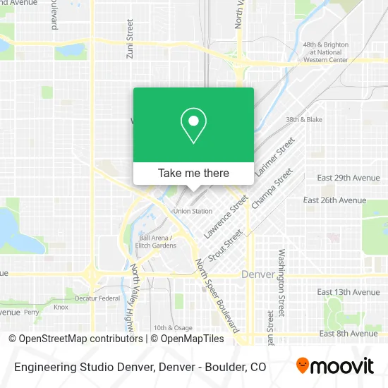 Engineering Studio Denver map