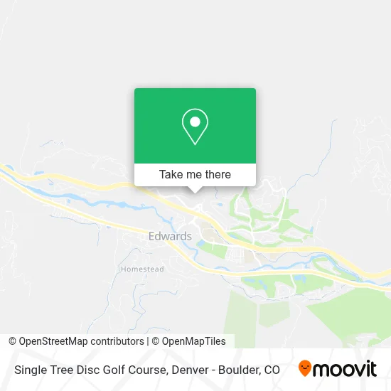 Single Tree Disc Golf Course map