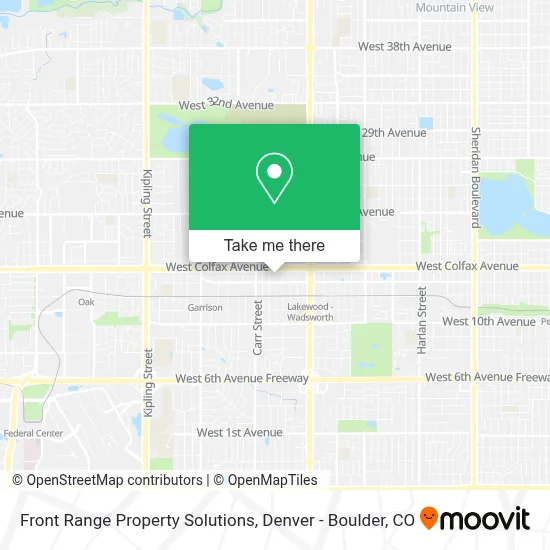 Front Range Property Solutions map