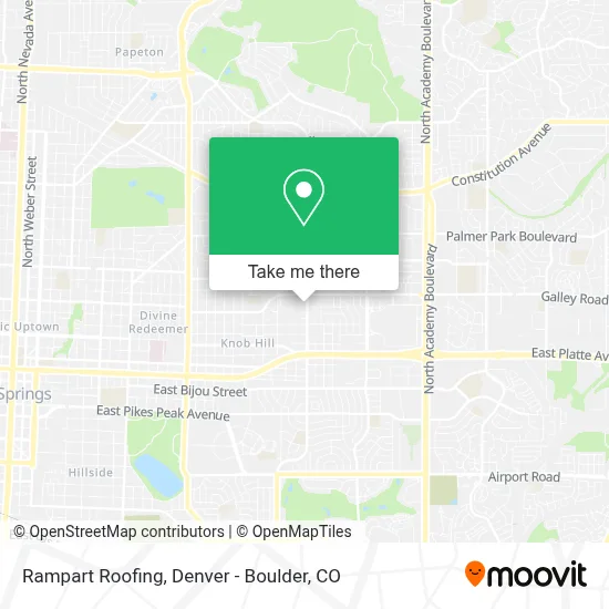 Rampart Roofing map
