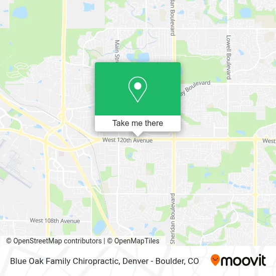 Blue Oak Family Chiropractic map