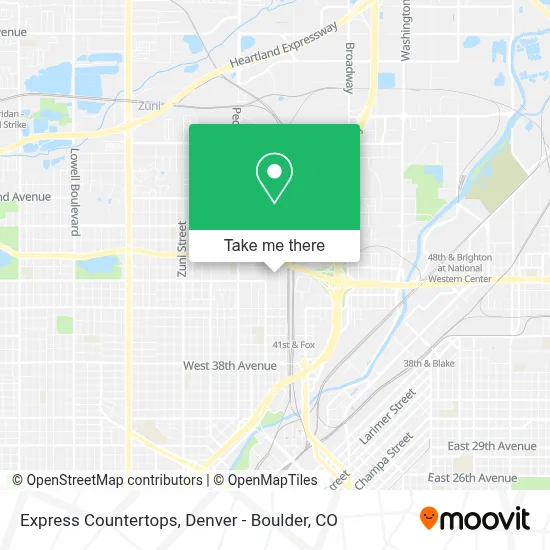 Express Countertops map