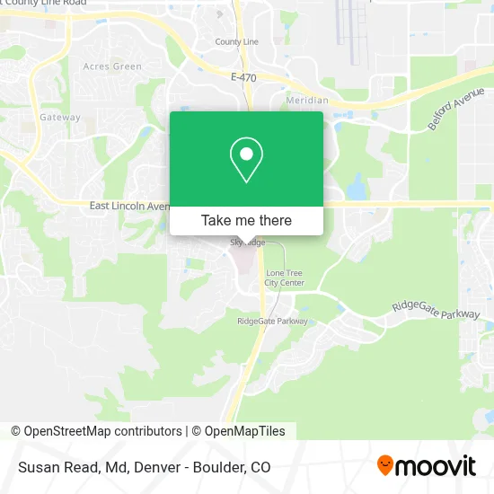 Susan Read, Md map