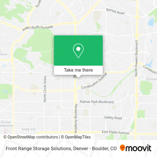 Front Range Storage Solutions map