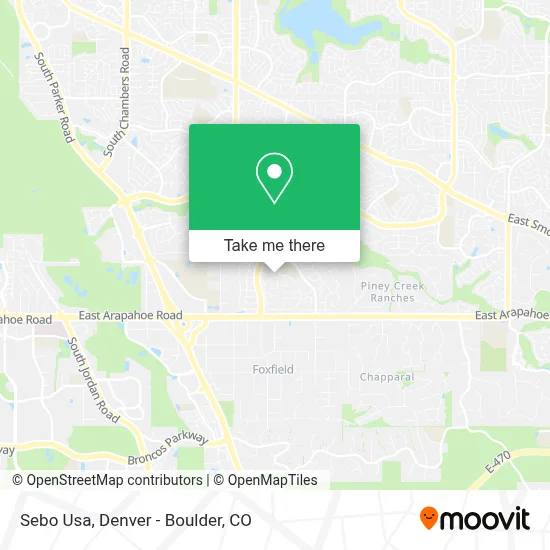 Sebo Usa map