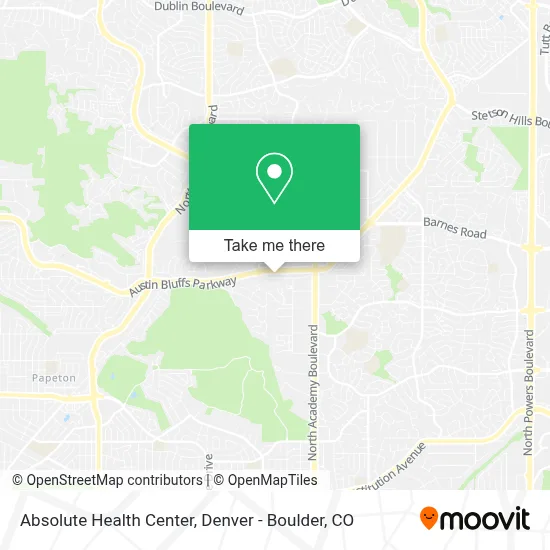 Absolute Health Center map