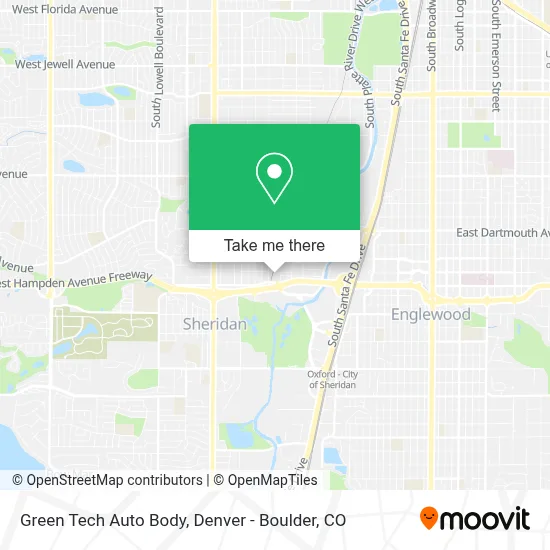 Green Tech Auto Body map