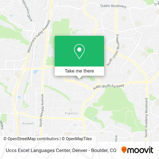 Uccs Excel Languages Center map