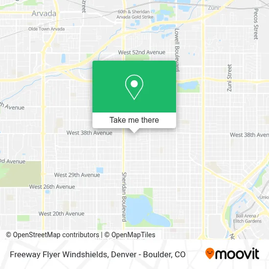 Freeway Flyer Windshields map