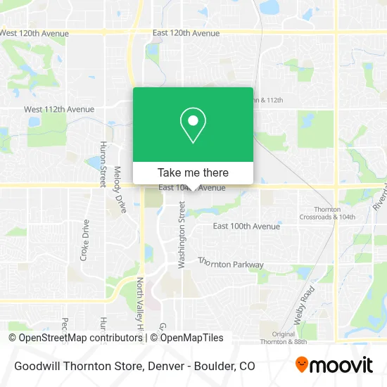 Goodwill Thornton Store map