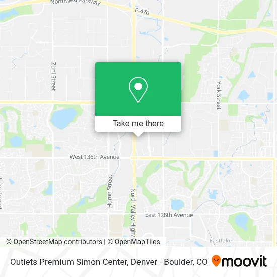 Outlets Premium Simon Center map