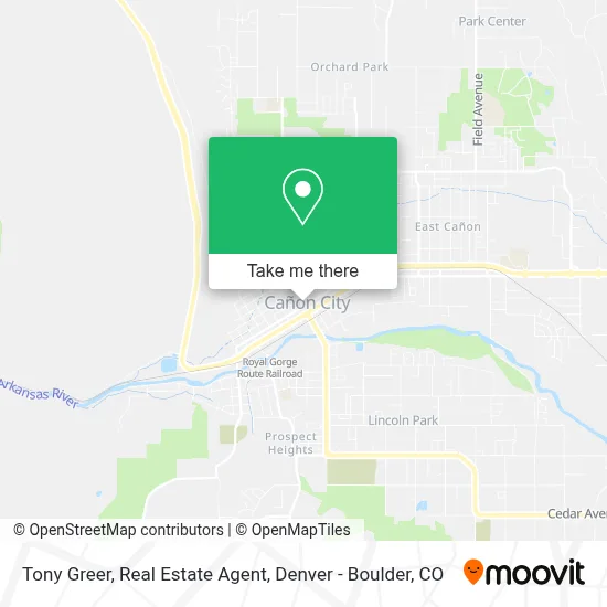 Tony Greer, Real Estate Agent map