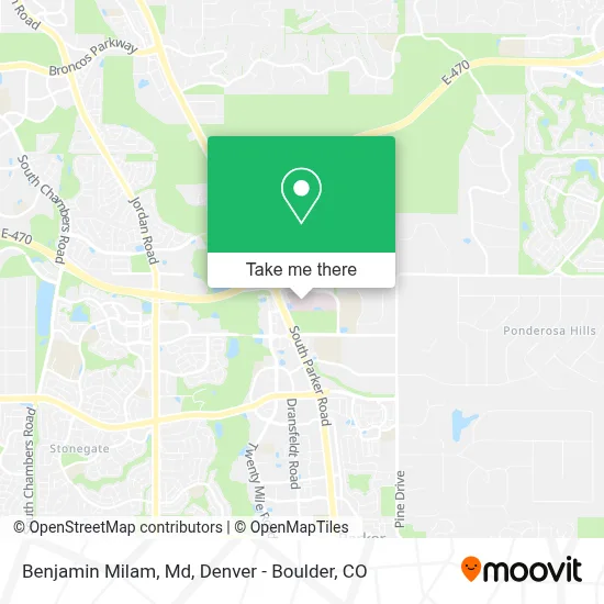 Benjamin Milam, Md map