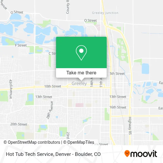 Hot Tub Tech Service map