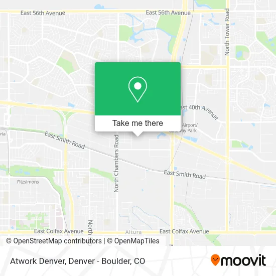 Atwork Denver map