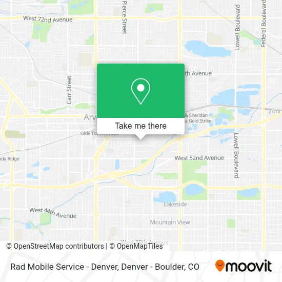Rad Mobile Service - Denver map