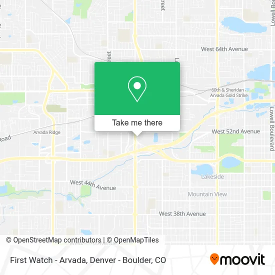 First Watch - Arvada map