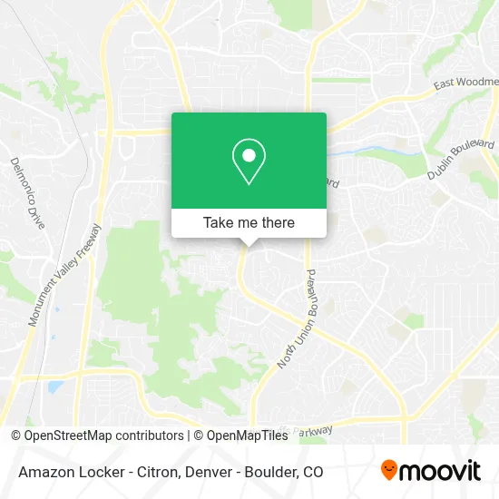 Amazon Locker - Citron map