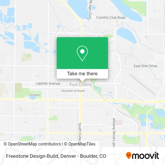 Freestone Design-Build map