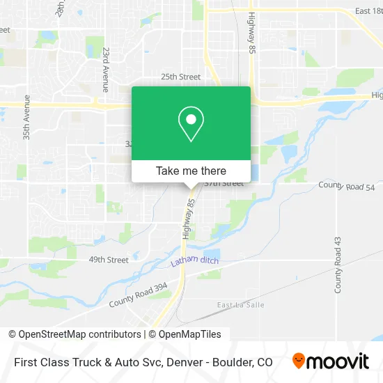 First Class Truck & Auto Svc map