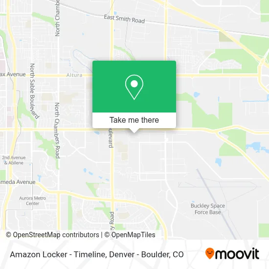 Amazon Locker - Timeline map