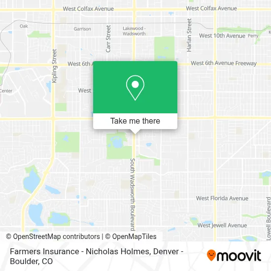 Farmers Insurance - Nicholas Holmes map