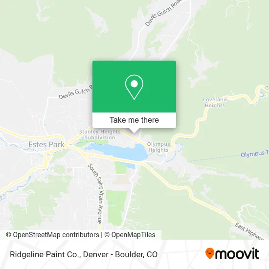 Ridgeline Paint Co. map