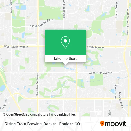 Rising Trout Brewing map