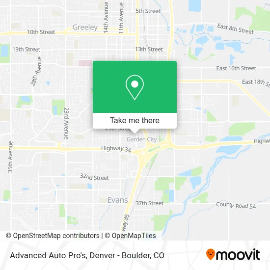 Advanced Auto Pro's map