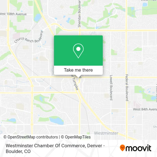 Westminster Chamber Of Commerce map
