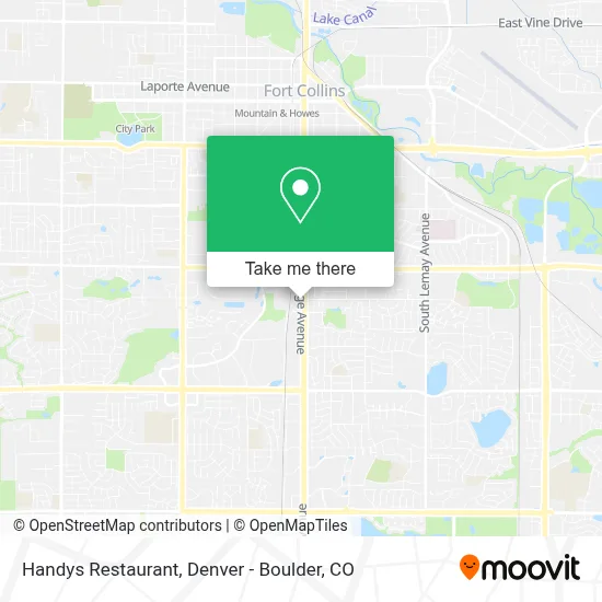 Handys Restaurant map