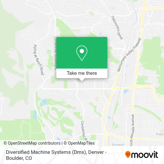 Diversified Machine Systems (Dms) map