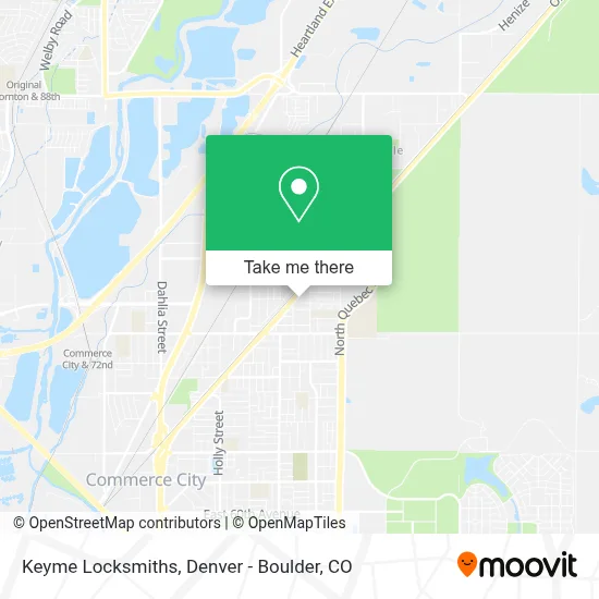 Keyme Locksmiths map