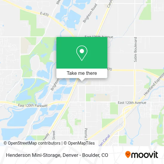 Henderson Mini-Storage map