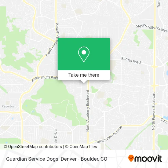 Guardian Service Dogs map