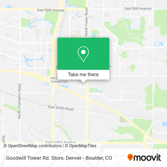 Goodwill Tower Rd. Store map