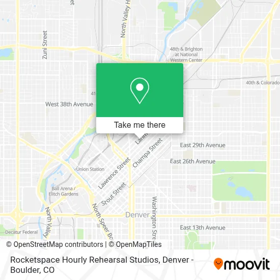 Rocketspace Hourly Rehearsal Studios map