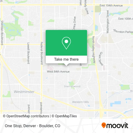 One Stop map