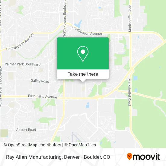 Ray Allen Manufacturing map