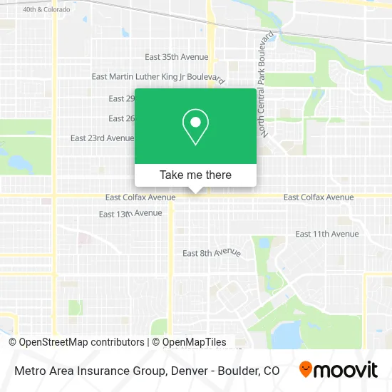 Metro Area Insurance Group map