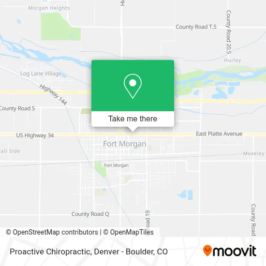 Proactive Chiropractic map