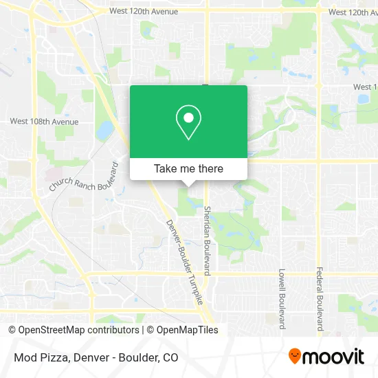 Mod Pizza map